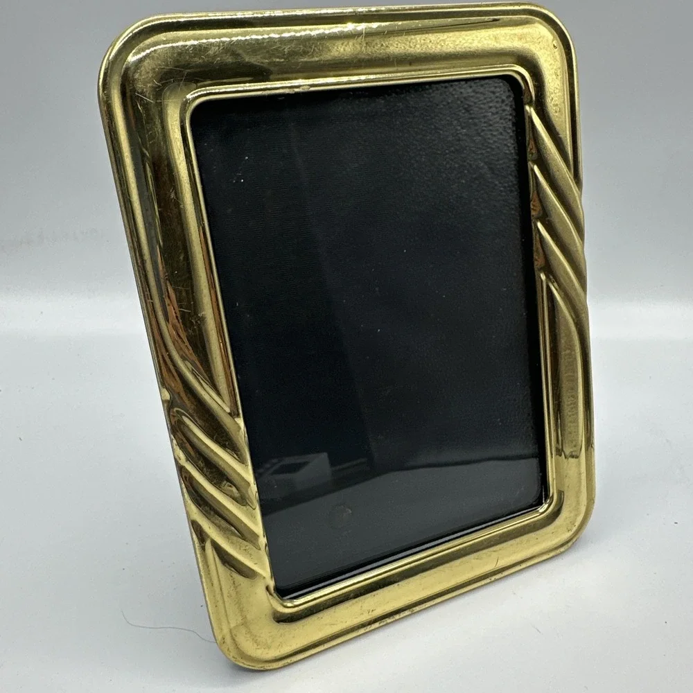 Brass Wave Style Picture Frame Art Deco Style 8 1/2
